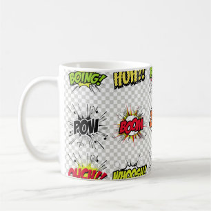 abstraktes Set von Pop-Kunstobjekten auf einem spe Kaffeetasse