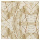 Abstraktes Sheer Cream Beige Muster Stoff (Nahaufnahme)