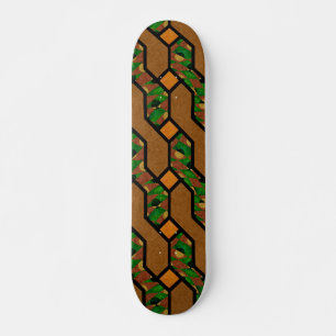 Abstraktes Shimmy-Holzmuster Skateboard