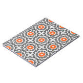 Abstraktes Silber: Geometrisches Nahtloses Design. Notizblock (Linke Seite)