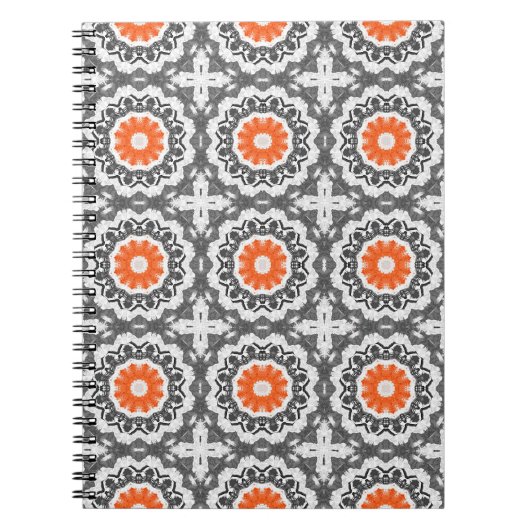 Abstraktes Silber: Geometrisches Nahtloses Design. Notizblock (Vorderseite)