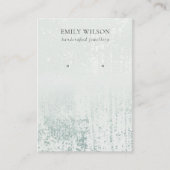 Abstraktes Silber Rain Aqua Textur Ofendarstellung Visitenkarte (Vorderseite)