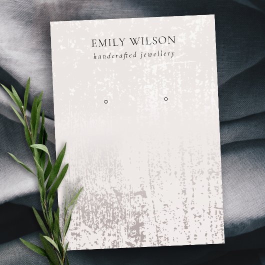 Abstraktes Silber-Regengewebe Visitenkarte