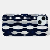 Abstraktes Silbermuster Case-Mate iPhone Hülle (Rückseite (Horizontal))