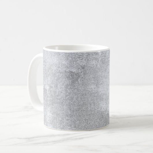 Abstraktes Silberpapier Kaffeetasse (Vorderseite Links)
