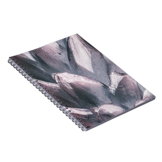 Abstraktes Silver Spikes Hardcover-Notebook Notizblock (Rechte Seite)