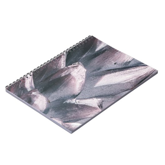 Abstraktes Silver Spikes Hardcover-Notebook Notizblock (Linke Seite)