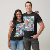 Abstraktes skandinavisches Folkloremuster T-Shirt (Unisex)
