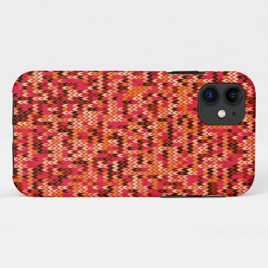 Abstraktes skandinavisches Muster in rotem Schatte Case-Mate iPhone Hülle (Rückseite (Horizontal))