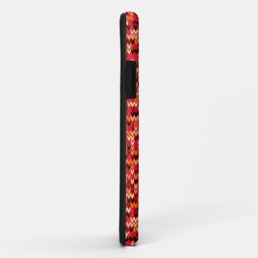 Abstraktes skandinavisches Muster in rotem Schatte Case-Mate iPhone Hülle (Hinten/Rechts)