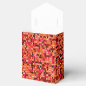 Abstraktes skandinavisches Muster in rotem Schatte Geschenkschachtel (Geöffnet)