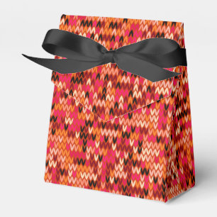 Abstraktes skandinavisches Muster in rotem Schatte Geschenkschachtel