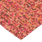 Abstraktes skandinavisches Muster in rotem Schatte Tischdecke (Schrägansicht)