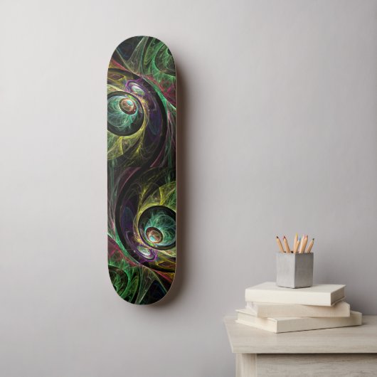 Abstraktes Skateboard "Auge to Auge" (Wandkunst)