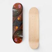 Abstraktes Skateboard "Fluid Connection" (Vorderseite)