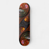 Abstraktes Skateboard "Fluid Connection" (Vorderseite)