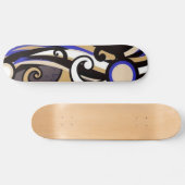 Abstraktes Skateboard mit farbenfrohen Grange Danc (Horizontal)