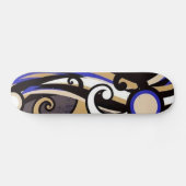 Abstraktes Skateboard mit farbenfrohen Grange Danc (Horizontal)