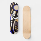 Abstraktes Skateboard mit farbenfrohen Grange Danc (Vorderseite)