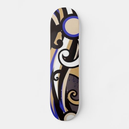 Abstraktes Skateboard mit farbenfrohen Grange Danc (Vorderseite)