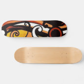 Abstraktes Skateboard mit farbenfrohen Grange Danc (Horizontal)