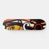 Abstraktes Skateboard mit farbenfrohen Grange Danc (Horizontal)