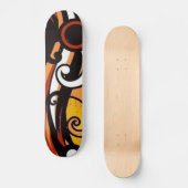 Abstraktes Skateboard mit farbenfrohen Grange Danc (Vorderseite)