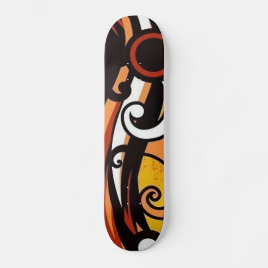 Abstraktes Skateboard mit farbenfrohen Grange Danc (Vorderseite)