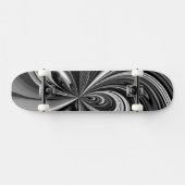 Abstraktes Skateboarddeck für Schwarz und Weiß (Horizontal)