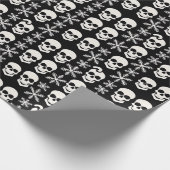 Abstraktes Skelett Snowflake Design Geschenk Rolle Geschenkpapier (Ecke)