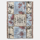 Abstraktes Skelettbild mit Paneelen Decke (Vorderseite Vertikal)