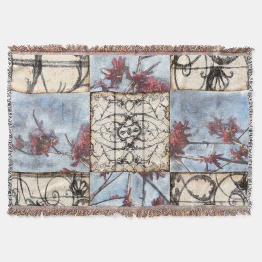 Abstraktes Skelettbild mit Paneelen Decke (Vorderseite)