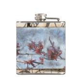 Abstraktes Skelettbild mit Paneelen Flachmann (Rückseite)