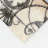 Abstraktes Skelettbild mit Paneelen Fleecedecke (Ecke)