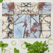 Abstraktes Skelettbild mit Paneelen Geschirrtuch (Gefaltet)