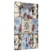 Abstraktes Skelettbild mit Paneelen Klemmbrett (Rechts)