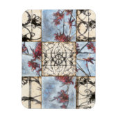 Abstraktes Skelettbild mit Paneelen Magnet (Vertikal)