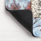 Abstraktes Skelettbild mit Paneelen Mousepad (Ecke)