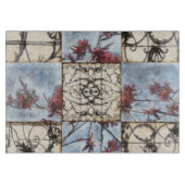 Abstraktes Skelettbild mit Paneelen Schneidebrett (Vorderseite)