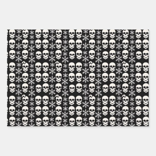 Abstraktes Skelettdesign Geschenkpapier Set (Vorderseite 2)