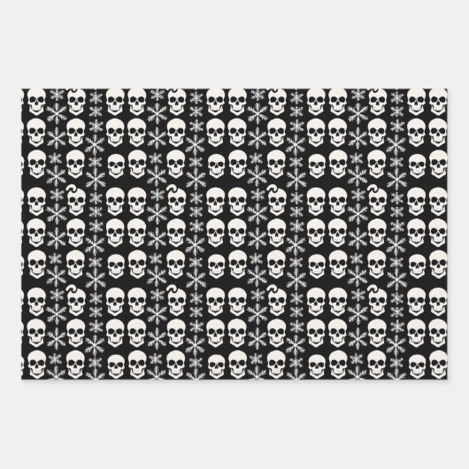 Abstraktes Skelettdesign Geschenkpapier Set (Vorderseite)