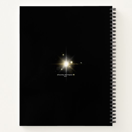 Abstraktes Skizzenbuch für Auberginen und Farbschw Notizblock (Rückseite)