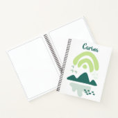 Abstraktes Skizzenbuch zum Bergsee Notizblock (Innenseite)