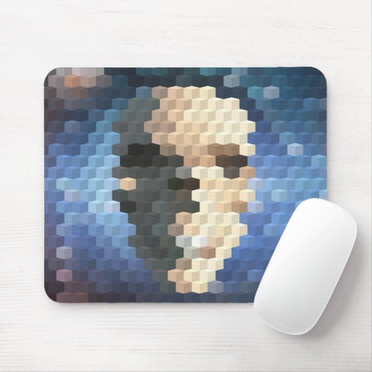 Abstraktes Skull Mousepad (Mit Mouse)