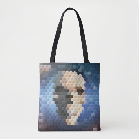 Abstraktes Skull Tasche (Vorderseite)
