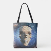 Abstraktes Skull Tasche (Rückseite)
