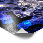 Abstraktes Snowflake Foto drucken (Ecke)