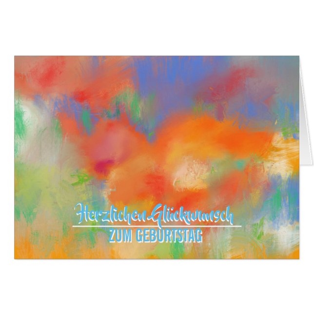 Abstraktes Sommerbouquet (Vorderseite (Horizontal))