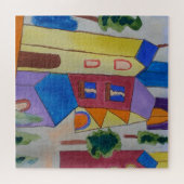 Abstraktes Sommerdorf Jigsaw Puzzle (Horizontal)