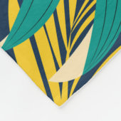 Abstraktes Sommermuster mit farbenfroher Trasse Fleecedecke (Ecke)
